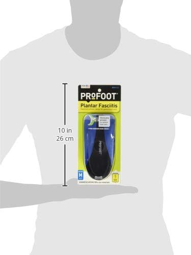 Miniatura 2 de ProFoot Plantillas de talón para fascitis plantar para hombre talla de zapato 8-13 4 pares