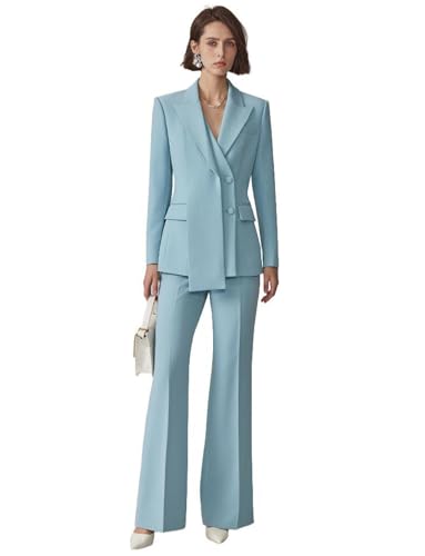 Pantalon de veste de costume femme smoking de soirée chic revers