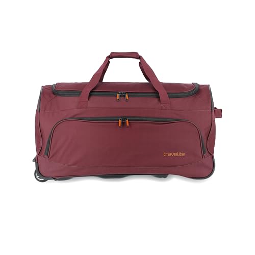 travelite Trolley Reisetasche mit Rollen, Sporttasche Basics Fresh, Weichgepäck Rolltasche groß im sportlichen Design, 71 cm, 89 Liter