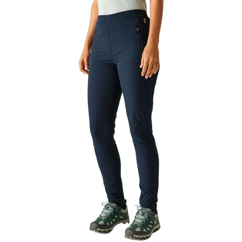 Regatta Damen Womens Pentre Stretch Ii Walking Trousers Uv Protection Water Repellent Winter Hiking Wanderhose, blau, 42