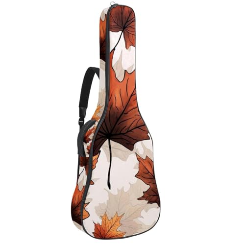 Housse guitare acoustique imperméable 41 pouces et grand étui rembourré à motif