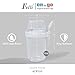 Felli On the Go Yogurt Parfait Snack Cup 12 oz with Spoon & Lid, 100% Leak Proof Granola Holder for To Go Breakfast Cereal Fruit Overnight Oats Container Reusable, Travel Hiking Camping (2, White)