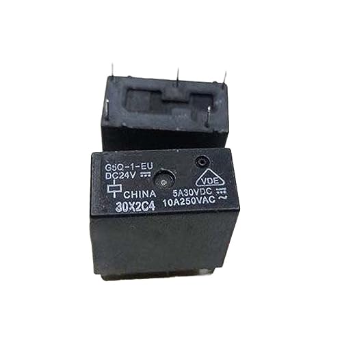 Relais G5Q-1-EU DC24V 5 broches composant électronique de rechange 24VDC 5A 10A 5Pcs