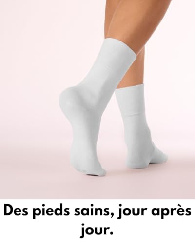 Chaussettes diabétiques sans élastique légères pour la marche à pied - 7