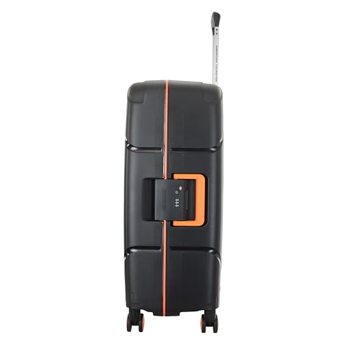 American Tourister Circurity+ 68 CM 8 Wheel with 3 Point TSA Lock Trolley Bag for Travel | Small Polypropelene Suitcase with TSA Lock, Double Wheels & Flexi Packing Straps for Men & Women - Black 6 31SRG6Iq1zL