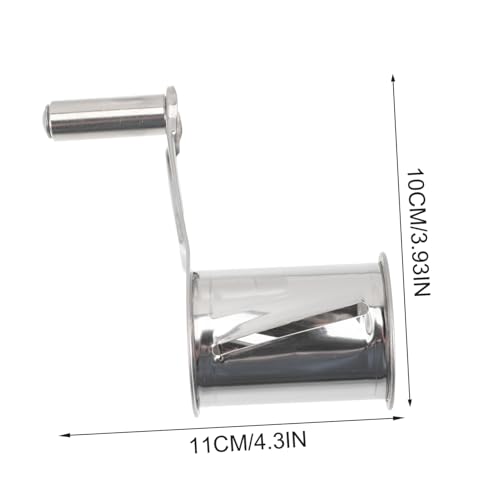 IMIKEYA rallador manual redondo para queso, 2 piezas miniatura 5