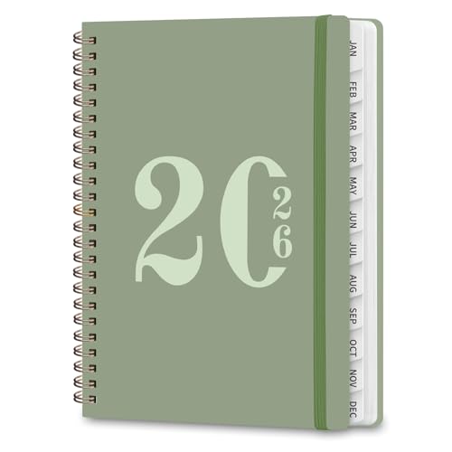 2026 Planner, Weekly and Monthly Calendar Agenda Book, Jan 2026 – Dec 2026, Hardcover Planning Academic Planner for Office School Supplies and Desk Accessories – A5 (6.3” x 8.5”)