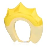 BAZEITFLOW ベビーシャワー帽子 調節可能 王冠デザイン 防水ヘアウォッシュシールド 幼児用洗髪保護キャップ 快適フィット 用バスハット