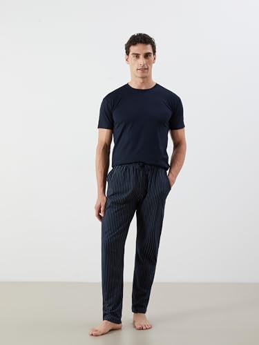 LC WAIKIKI Man Standard Fit Striped Pyjama Bottoms L - Navy