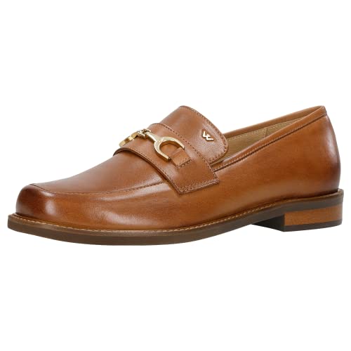 Mocassins pour femme en cuir véritable avec semelle plate et design chic