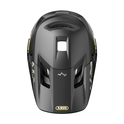 Foto von ABUS MTB-Helm YouDrop FF - Fullface-Helm für Kinder und Jugendliche - für den Einstieg in den Mountainbikesport - mit abnehmbarem Kinnschutz - Schwarz, Größe S