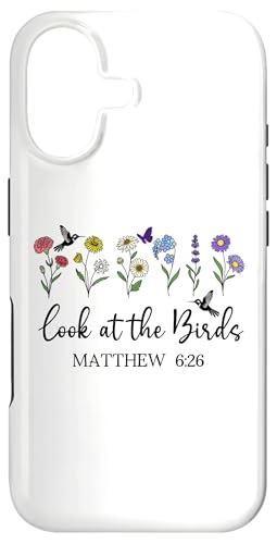 Look at the Birds Air Scripture Matthew 6:26 Bible Verse God �X�}�z�P�[�X iPhone 17 �p