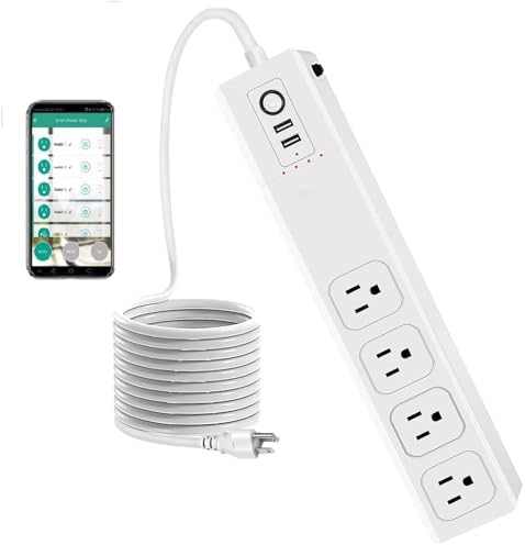 UseeLink Zigbee Smart Steckdosenleiste 3.0 mit 4 AC-Anschlüsse 1 USB-C Schnellladegerät&3 USB-A