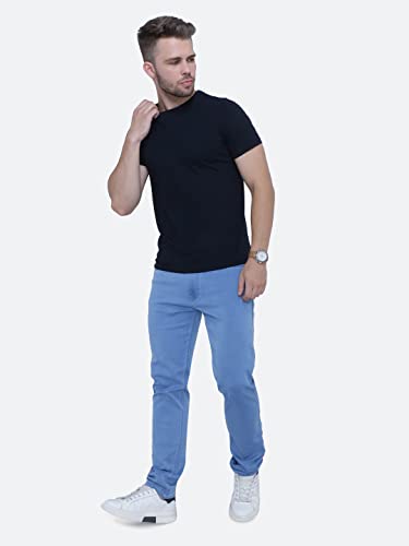 Image of Strechable Denim Regular Fit Mid Waist Light Weight Soft Feel Stretchable Denim Jeans Pant for Men