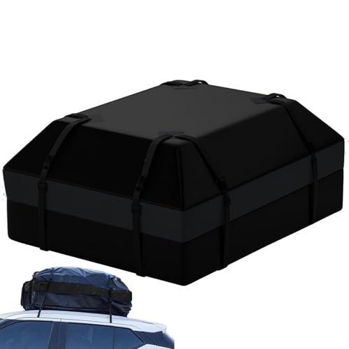 Car Roof Bag - Car Roof Box | Foldable Waterproof Carr Rooff Box with Code Locks, Non-Slip Mat and Extra Waterproof Storage Bag for Cars, SUVs, Pickups,...