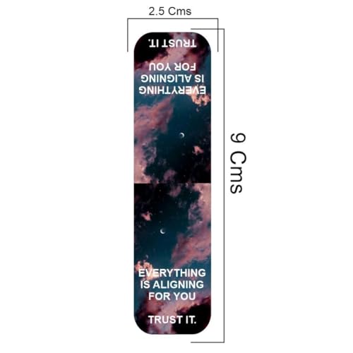 Image of Zesta Magnetic Bookmark Set of 7 | Aesthetic Book Mark for Reading | Cute Anime Bookmarks for Kids, Students | Book Accessories for Novels, Gifts for Readers(Sky Magnetic Bookmarks, 9X2.5 Cms)