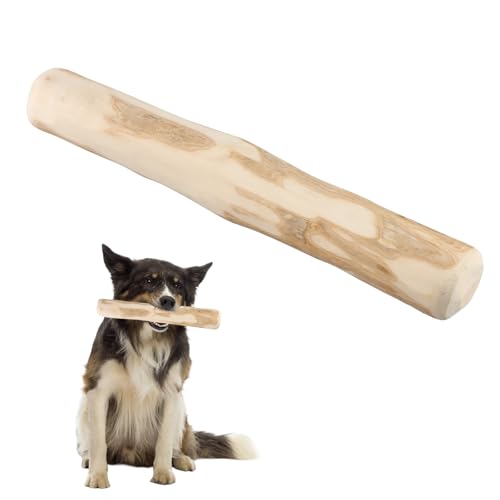 QINGZY Legno di Caffè per Cani, Taglia S 18.5 * 3-3.5cm, M 21 * 3.5-3.7cm, Ossa in Legno per Cani, Gioco da Masticare Naturale, Sicuro e Sano, Cura dei Denti (M)