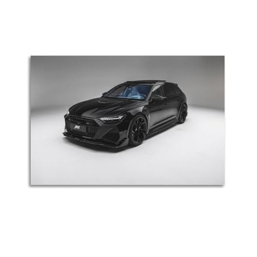 JTLFXY Luxury Super Car ABT RS6 C8 Performance Wagon Sports Car Poster Poster Decorative Painting Canvas Wall Posters And Art Picture Print Modern Family Bedroom Decor Posters 12x18inch(30x45cm)