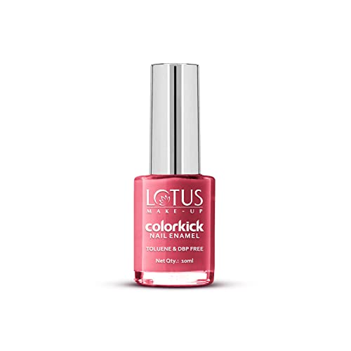 Image of Lotus Make-Up Colorkick Nail Enamel - Rose Petal 920 | Chip Resistant | Glossy Finish | 10ml