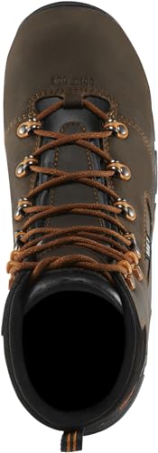 Image of Danner Vicious 6 inch Composite Toe Work Boots for Men - Waterproof Leather with Breathable Gore-Tex Lining, Speed Lace System & Non Slip Heeled Outsole