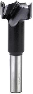 Broca for carpintería con rotación derecha-izquierda, broca de aleación con orificio ciego y hoja enchufable, broca de cuatro hojas con orificio lateral(Black,25x70mmx4)