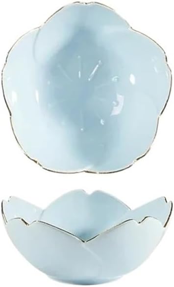 Bowl for Sauce Ceramic Dish Sauce Flower Bowl for Kitchen Vinegar Dishes(Pink)