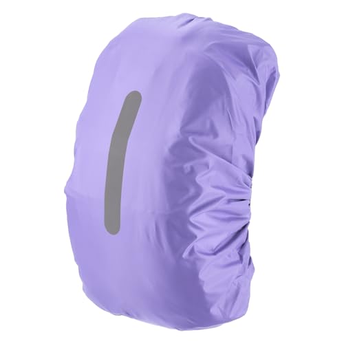 Housse de pluie pour sac à dos 40-50L violette avec sangle réfléchissante