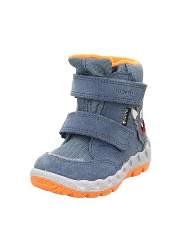 Boy's Modern Snow Boot, Hellblau Orange 8000, 12 Wide Little Kid