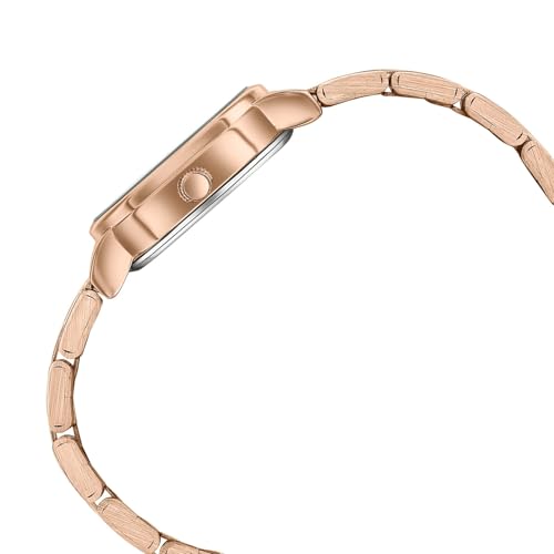 Image of Sonata Poze 8 Quartz Analog with MOP-White Dial IP Rose Gold Stainless Steel Strap Watch for Women - SP80161WM01W