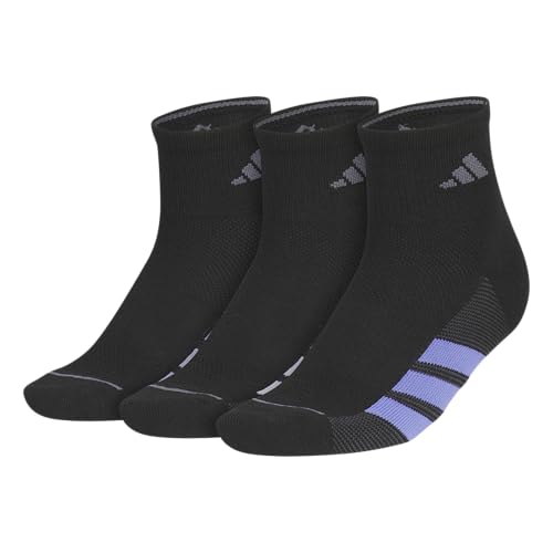 Image of adidas Women's All Day Training Socks 3 Pairs | 3-Pack, Targeted Cushioning, Arch Support, Breathable Moisture-Wicking, Reinforced Heel & Toe, All-Day Comfort