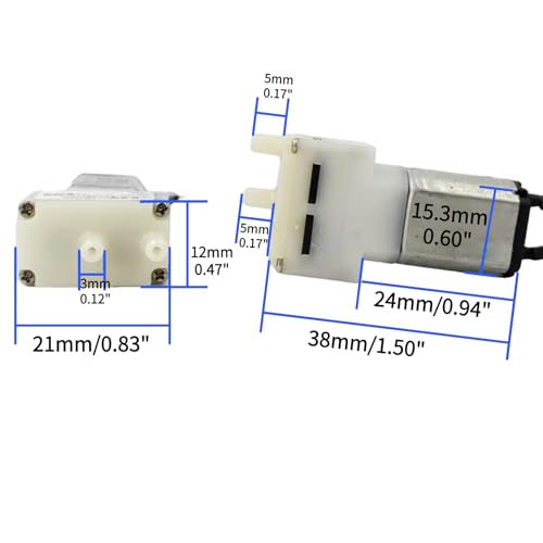 Image of CONQUERALL DC 5V Double Hole Pumping Oxygen Pumps 030 mini Diaphragm air Pump for Breast Pump, Massager