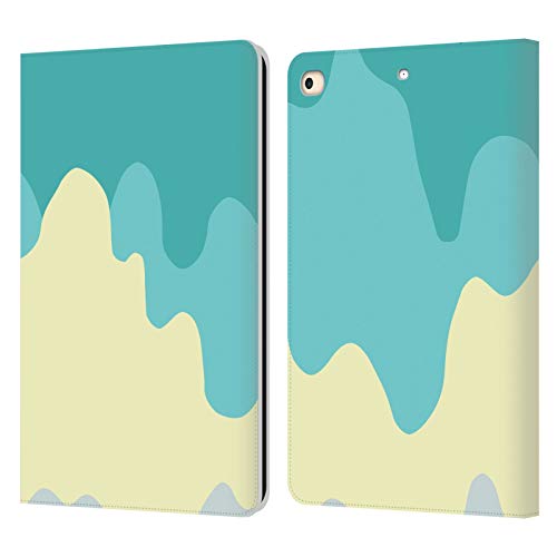 Étui portefeuille en cuir Ninola pour iPad 9.7 (2017/2018) avec motif Éclaboussure Jet Moderne 2