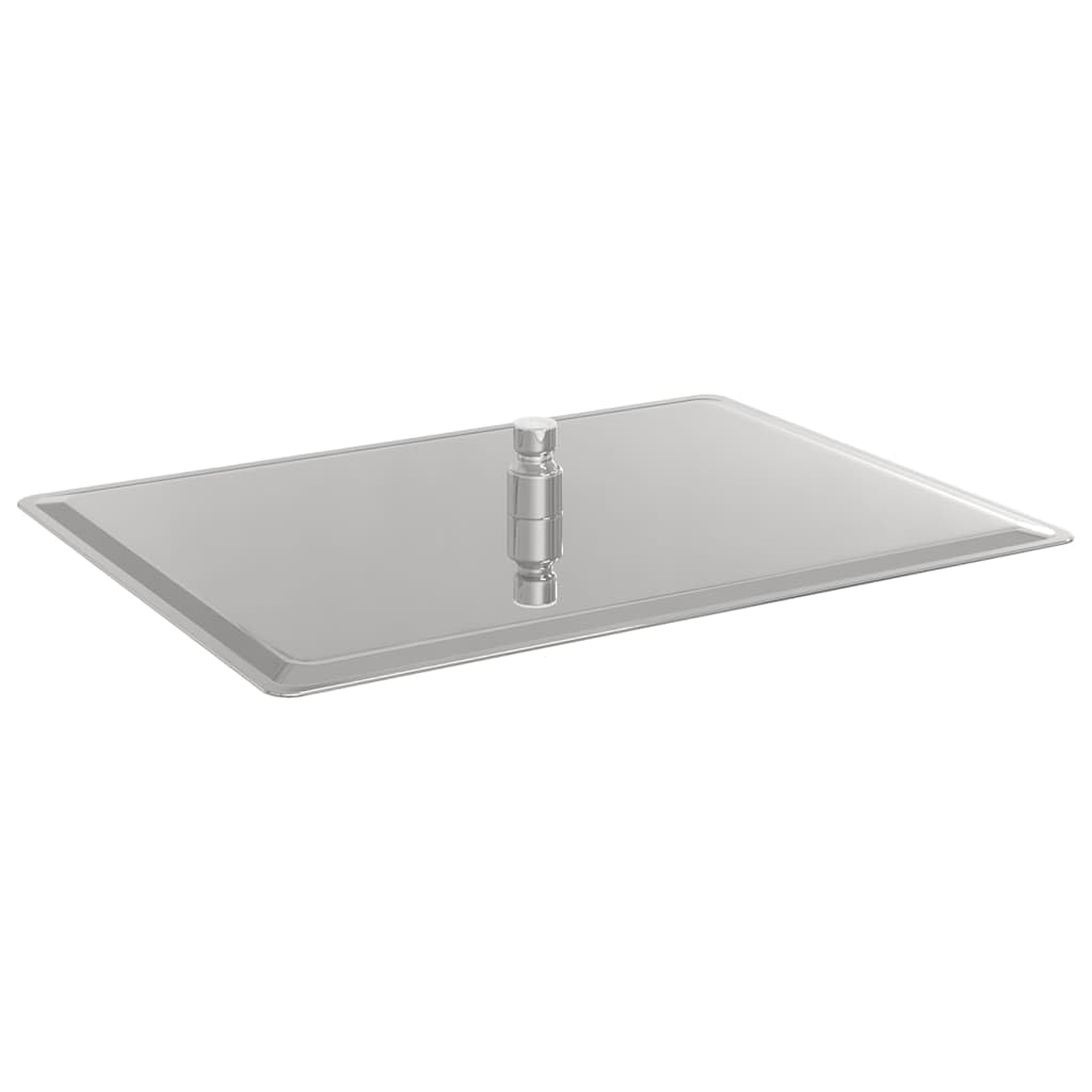vidaXL Testa Doccia a Pioggia Acciaio Inox 304 40x30 cm Rettangolare, soffione Doccia a Pioggia, soffione Bagno, Parte Doccia