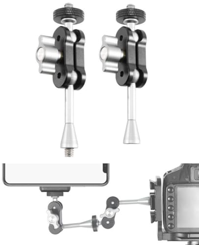 Bras magique universel en aluminium lot de 2 pour moniteur et micro