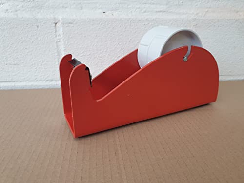 Tischabroller, für 2 x 25mm oder 1 x 50mm Rollen für Packband PP, PVC, Papier oder Flachkreppband robuste Metallausführung für 3-Kern