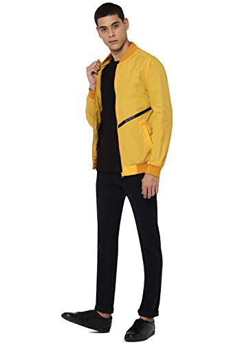 Image of Allen Solly Men's Polyester Solid Car Standard Length Coat