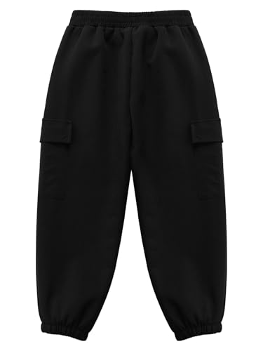 easyforever Kids Boys Girls Warm Fleece Lined Cargo Jogger Pants Outdoor Camping Hiking Sweatpants Dungarees Trousers4