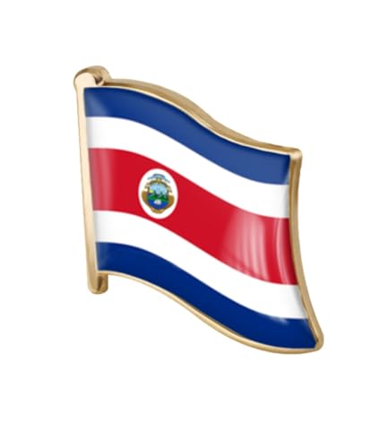 Image of vmcoatdu 1inch Country Flag Pin Badge International Travel Brooch Metal Alloy Souvenir Pin