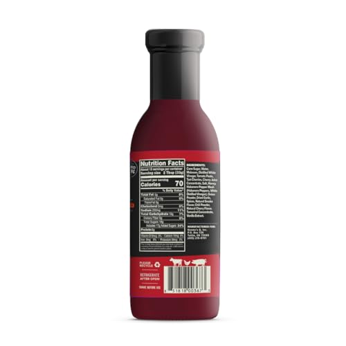 Kosmos Q Cherry Habanero BBQ Sauce - 15.5 Oz Bottle for Award-Winning BBQ & Marinades - Thick Barbecue Sauce for Tender & Juicy Meat (Cherry Habanero)