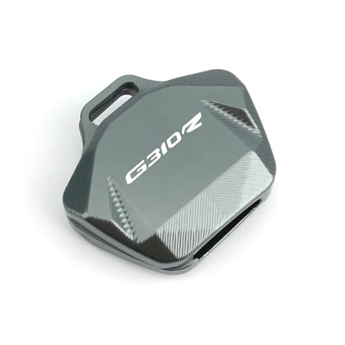 SiMuRYP Coque de clé en alliage d'aluminium Pour G310 GS G310 R G310R G310GS Accessoires De Moto CNC Etui Clés Coque Clés Couverture Décorative(G310R Titanium)