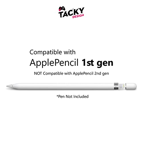Image of TACKY DESIGN Gradient Color Skin Compatible with Apple Pencil Skin- Vinyl 3m, Classic Color Blocking Pencil Sticker, Apple Pencil Cover Full wrap (1st Generation, Red Yellow)