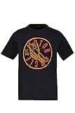 Media manga JP 1880 T-Shirt, Workwear, Halbarm Camiseta, Negro y Gris, 6XL para Hombre