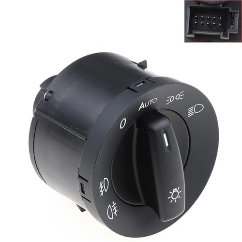 Módulo de perilla de interruptor de faros para reparar luces de coche Golf VI 6