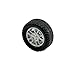 Gracilaria 20PCS Small Toy Wheel RC Model Car Rubber Tire Wheel with 10PCS Round Shaft Axles for RC Car Truck Robot Boat Helicopter DIY Model Toy Building Parts (2x20mm)