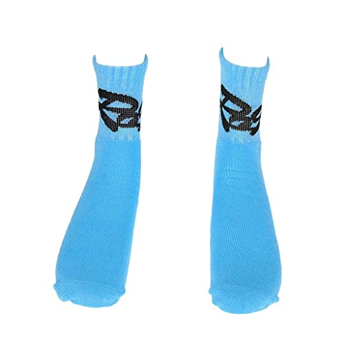 Tdoutop Calcetines Deportivos Transpirables para Niños, Ideales para Patinaje en Línea Y Monopatín, Azul
