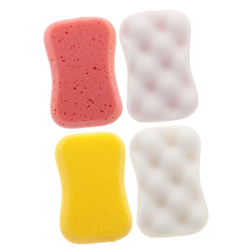 Hemobllo 4 piezas Esponjas Exfoliantes para Baño de Herramientas de Ducha y Amigables Colores Aleatorios para Cuidado Corporal y Limpieza Profunda Color Aleatorio Color Aleatorio