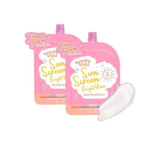 You Glow Babe Beauty White Sunscreen Bright Glow with Sea Buckthorn SPF 50 PA+++ - Twin Pack
