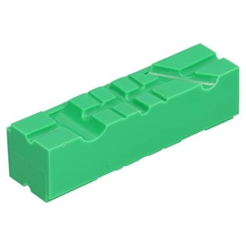 2Pcs Jaws Protection Cover, Bench Vise Jaw Covers, Magnetic Aluminum Vise Jaw Caps, V Shape Grooves Magnetic Bench Vise Jaw Protectors for Universal Prism Style Machine(4.5in) Cover