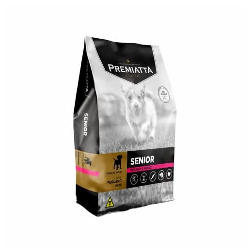 Ração Premiatta Classic Cães Sênior Raças Pequenas e Mini Sabor Frango e Arroz 7,5kg