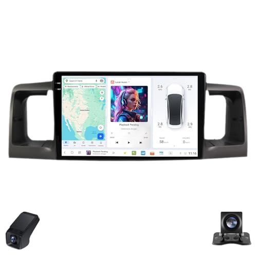 Autoradio Android 2K pour Toyota Corolla 2000-2004 avec CarPlay sans fil C30Plus